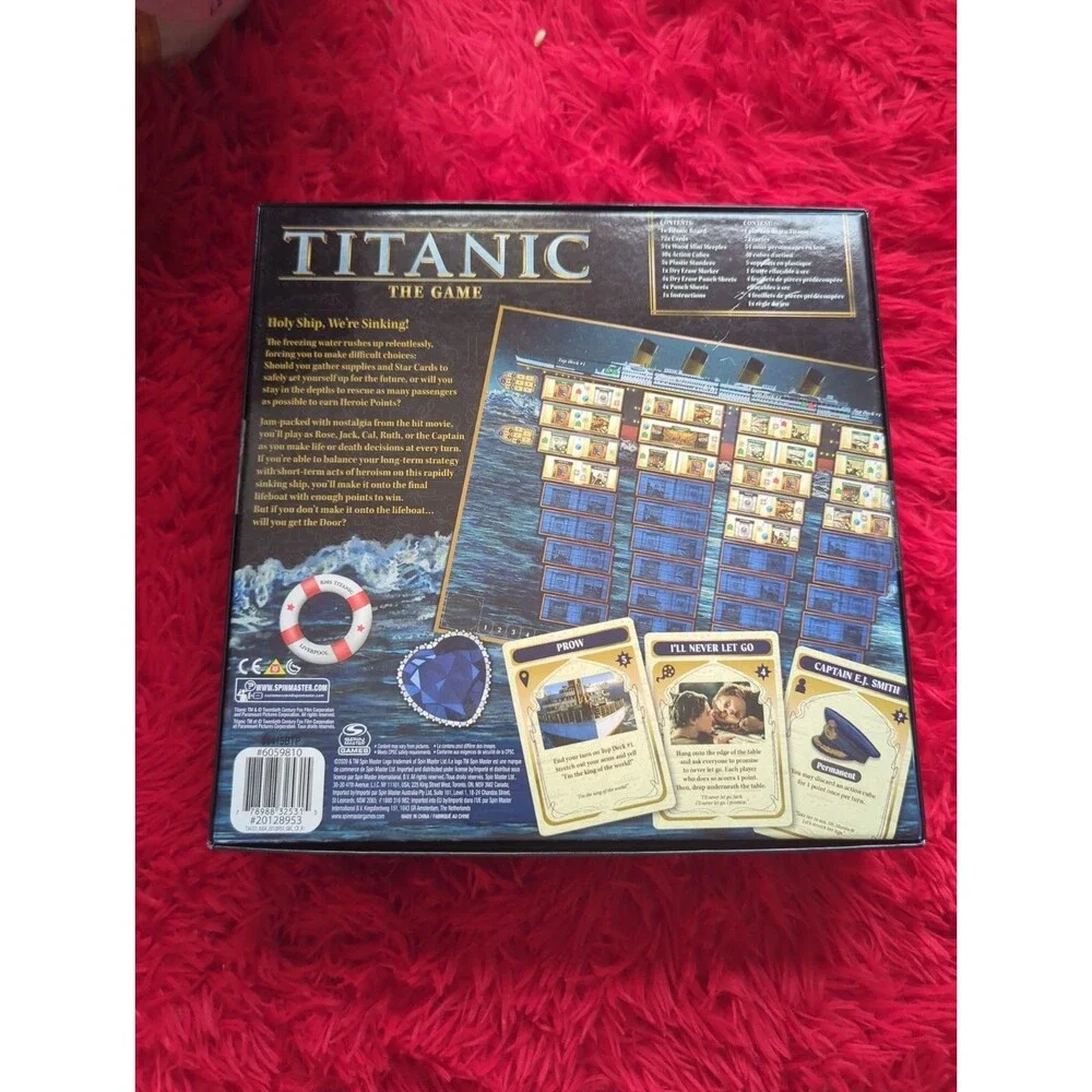 NEW Titanic Board Game Escape The Boat Stay Afloat Strategy Spin Master